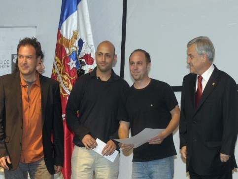 Ricardo Atanacio Balbontín, Agustín Soza y el artista Fernando Feuereisen